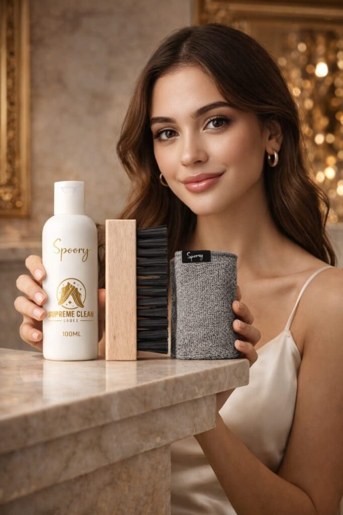 Combo Shoe Brush Microfiber Sneaker Cleaner